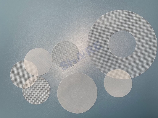 High Precision Laser Cut Clean Sealed Edge Polyamide / Nylon Screen Filter Mesh Pieces And Shapes For Injection Molding